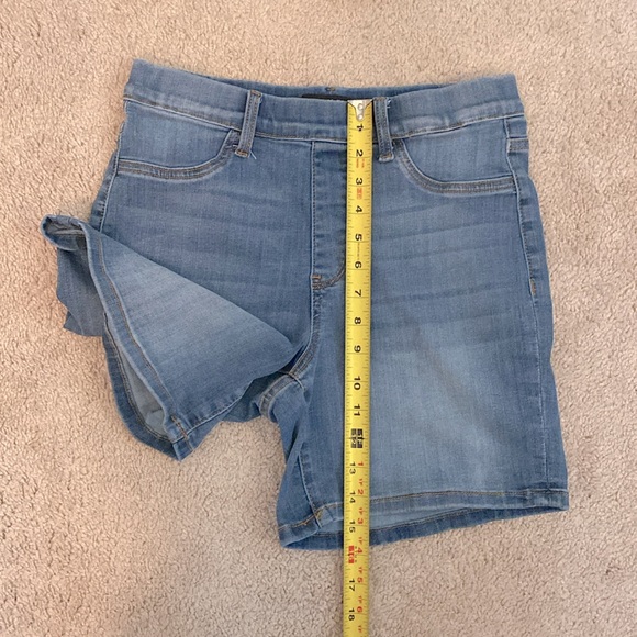 Judy Blue Mazie Pull On High Waist Blue Denim Jean Shorts Women's Size‎ M - Picture 7 of 8